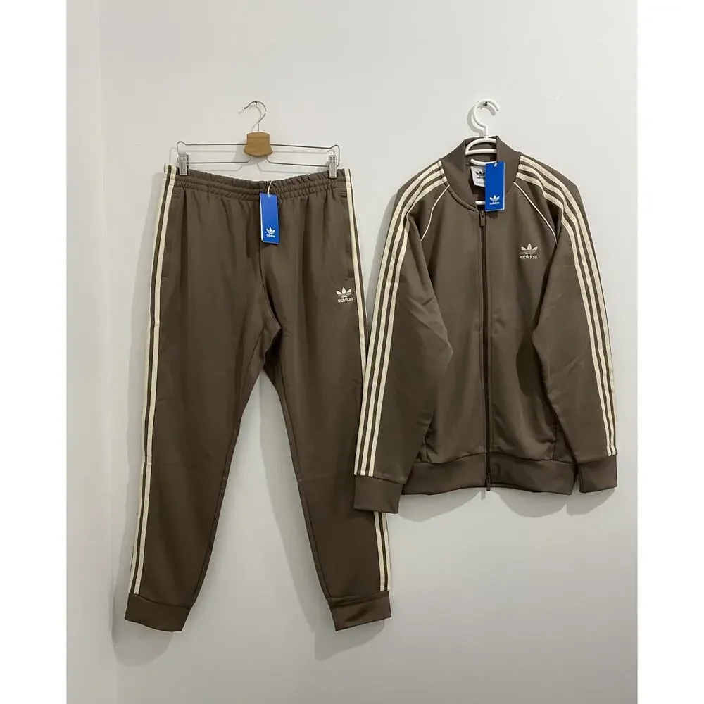 Adidas Originals Classics Superstar Tracksuit Trace Brown Size L